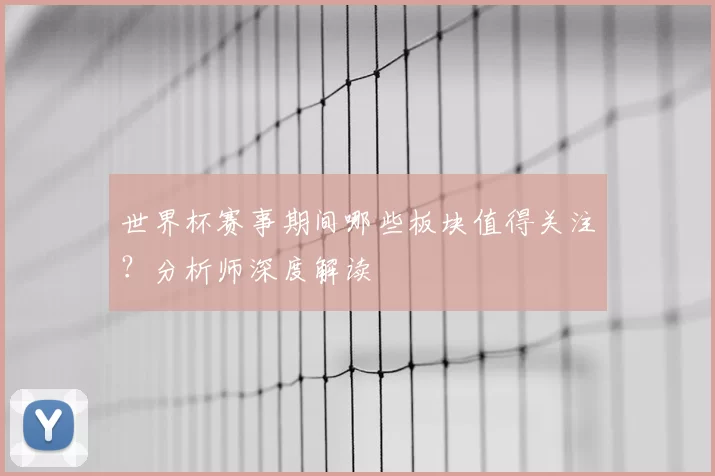 世界杯赛事期间哪些板块值得关注?分析师深度解读